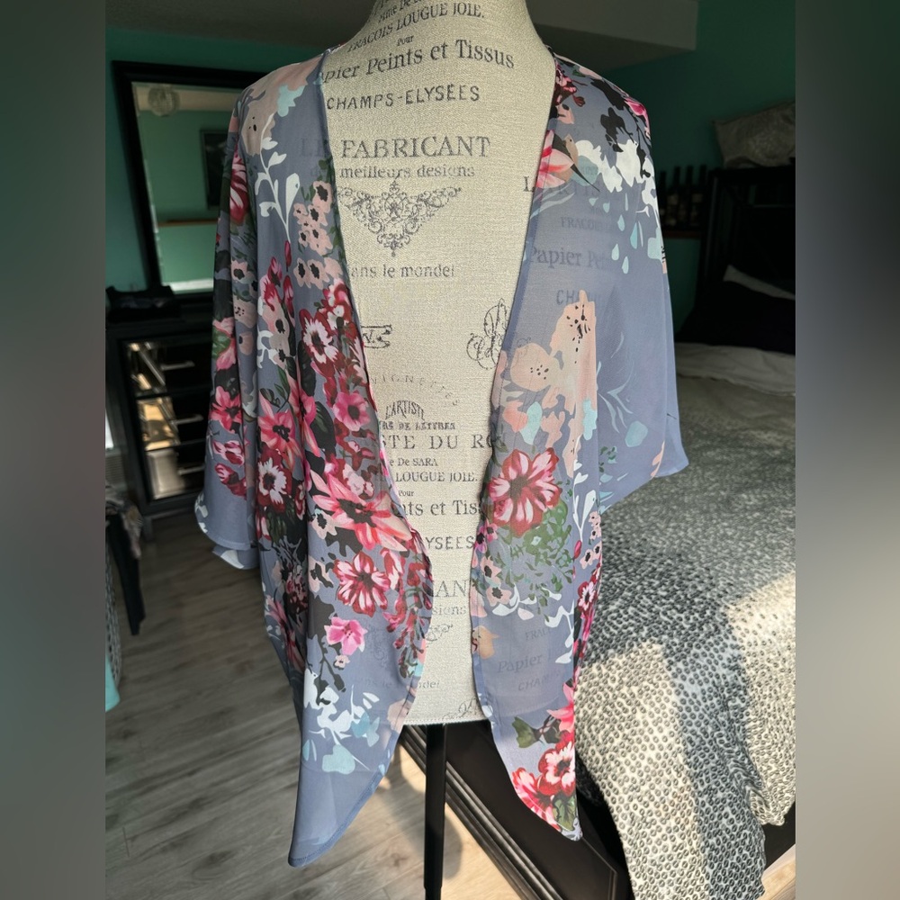 Floral Chiffon Kimono